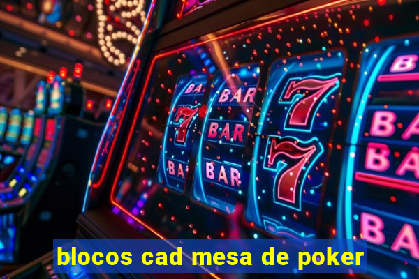 blocos cad mesa de poker